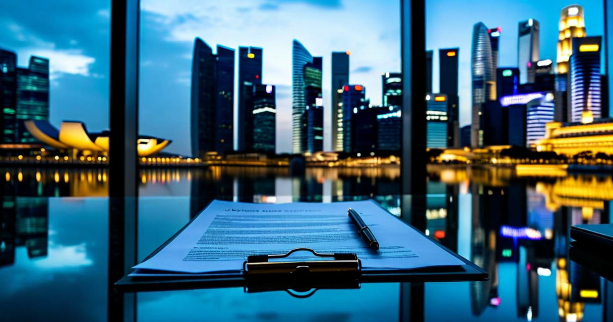 Regulatory documents and Singapore financial district